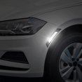 thumbnail image 4 of LinenLoon Universal 2PCS Carbon Fiber Car Fender Wheel Eyebrow Door Stickers Decal Protection Car Side Sticker Reflective Safety Decoration for Cars Trucks Pickup (White), 4 of 5