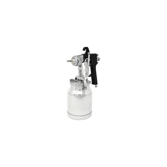 AES Industries 102 Professional Siphon Feed Spray Gun with Cup, 2 mm, 1 qt Cup, 45 to 50 psi, Black