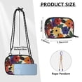thumbnail image 4 of FORMRS Mini Crossbody Bag for Women Adjustable Rope Shoulder Casual Phone Purse, Large Colorful Flowers Pattern, 4 of 7