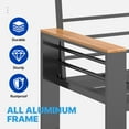 thumbnail image 2 of Clouddwell 5-Seats Outdoor Patio Sectional Set with Coffee Table & Cushions - Aluminum Furniture for Terrace/Garden/Poolside (Gray), 2 of 10
