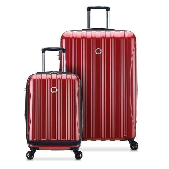 Juego de equipaje DELSEY Paris Helium Aero Hardside, 2 piezas, rojo ladrillo
