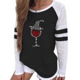 thumbnail image 4 of Camisas sexy para mujer Cuello redondo Manga larga Tops Impreso Blusa regular Fridja fjkfkj1905, 4 of 6
