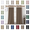 thumbnail image 6 of MKHILL Aether 40x72 Barley Blackout Curtains 2 Panels, 72 Inch Long Thermal Drapes for French Door Sliding Glass Door, Each 40" W x 72" L, 6 of 9
