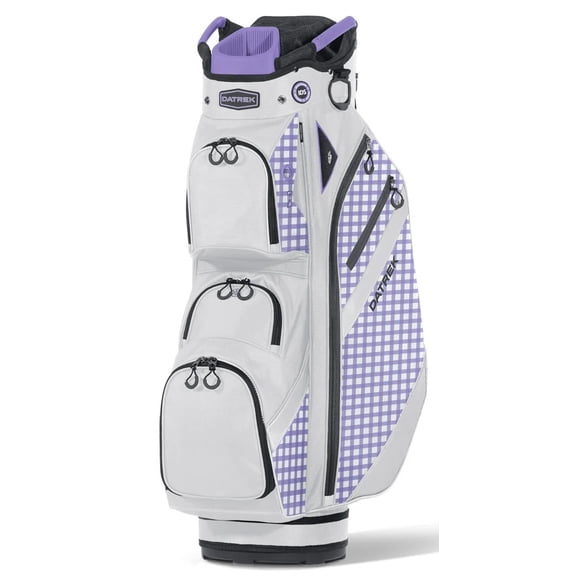 Datrek Golf Ladies Lite III Cart Bag White/Lavender/Checkered