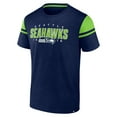 thumbnail image 2 of Men's Fanatics College Navy Seattle Seahawks Old School Play Slub T-Shirt, 2 of 3
