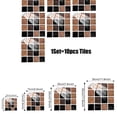 thumbnail image 3 of 10-Piece Geometric Square Grid Pattern Wall Sticker Fmb316 10*10Cm, Pvc Adhesive Tile Stickers 10Pcs Geometric Square Grid Wall Stickers for Kitchen Floor Furniture, 3 of 6