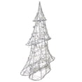 thumbnail image 3 of Northlight LED Lighted Wire and Bead Christmas Tree - 15.25" - Silver - Warm White Lights, 3 of 3