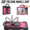 thumbnail image 3 of for Samsung Galaxy Tab S8/S7 Case 11 inch, 360 Rotating Shockproof Cover with Stand, Handle, Shoulder Strap (SM-X700/SM-T870), Rose Panel, 3 of 7
