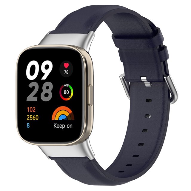 asddcavvf Fashionable Breathable Water Proofing Round End Leather Strap for Watch 3 and Watch Lite3