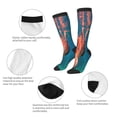 thumbnail image 3 of Picia Women Crew Soft Moisture-wicking Socks octopus swimming Pattern Design Cotton Socks, One Size fit All, 3 of 6