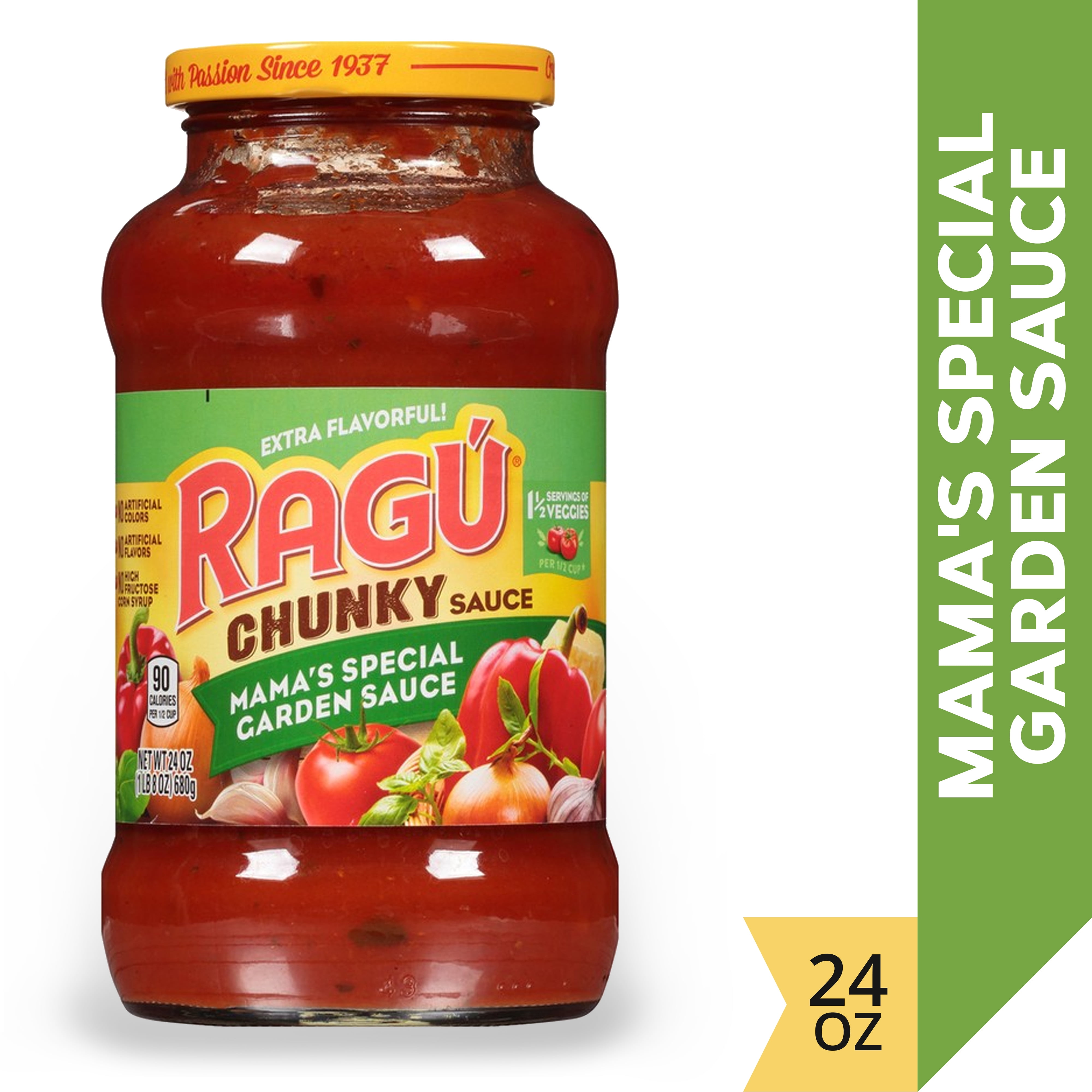 Ragu Chunky Mama's Special Garden Pasta Sauce, 24 oz.