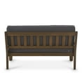 thumbnail image 5 of Noble House Cascada Outdoor 4 Piece Acacia Wood Chat Set with Cushions and Angled Coffee Table, Grey, Dark Grey, 5 of 10