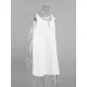 thumbnail image 4 of Hiloc-Camisón de encaje de retazos para mujer, ropa de dormir Sexy, vestido de noche de algodón, Mini vestido blanco, lencería femenina 2024, 4 of 5