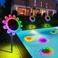 thumbnail image 3 of Solar Flower Pool Light, LED Color Changing, Waterproof, with Timer, for Pond and Hot Spring, 3 of 6