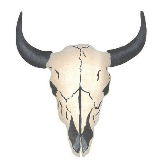 Steer Skull Wall Stencil - DEE666 by DeeSigns