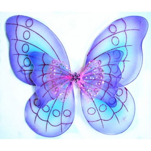 Download Double Layer Pixie Butterfly Fairy Wings Dress Up Costume ...