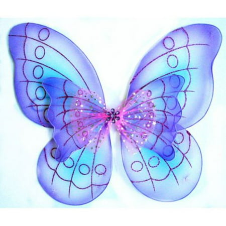 Double Layer Pixie Butterfly Fairy Wings Dress Up Costume -