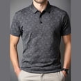 thumbnail image 3 of Aursykel Mens Big and Tall Tees Casual Business Tee for Men Comfort Collared Short Sleeve T Shirt with Printed, 3 of 4