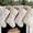 B, variant on Christmas Stockings - 4 Pack 18" Big Christmas Stocking Stuffers Snowflake Santa Snowman Reindeer Burlap Socks with Plush Cuff Gift Candy Socks for Family Holiday Christmas Party Decorations
