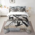 thumbnail image 2 of Homewish Wild Deer 7pcs Bedding Comforter Set,Rustic Farmhouse Mallard Queen Bedding Sets,Country Lodge Pike Fish Queen Sheet Sets For Boys Kids,Microfiber Bedroom Decor, 2 of 8