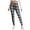 Black, variant on Women's Warm Base Tight Pants Grid Pattern High Waist Base Layer Bottoms For Cold Weather Comfort