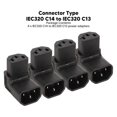 thumbnail image 5 of 4pcs IEC320 C14 to IEC320 C13 Power Adapter Professional C14 to C13 Power Plug Adapter for UPS PDU Server Computer Socket, 5 of 5