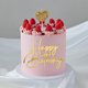 thumbnail image 4 of uds. Adorno para tarta de feliz cumpleaños, suministros de decoración acrílica dorada con purpurina para pastel de cumpleaños, 4 of 5