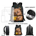thumbnail image 6 of Uourmeti Math Science Doodle Pattern Backpack for Kids, 17 Inch Large Capacity Comfortable To Touch School Travel Bag for Hiking Daily Use, 6 of 6