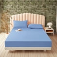 thumbnail image 4 of JingChun 1Pc Double Bed Fitted Sheet Piece Non Slip Fixed Bed Cover All Inclusive Mattress Protection Bed Cover Soft Fiber Suitable for Sleeping Naked, 4 of 6
