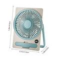 thumbnail image 4 of HHGBAD Portable Fan with Rechargeable Battery, 5 Speed Settings & Cell Phone Holder - Quiet Operation for Office/Desktop Use, 4 of 6