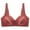 Red, variant on fheaev Front Closure Everyday Bra For Women No Underwire Push Up Compression Support Wirefree Snap Closing Bras Underwear T-Shirt Bras Front Buckle Underwear