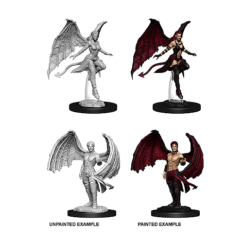 Dungeons & Dragons Nolzur's Marvelous Unpainted Miniatures: Succubus & Incubus