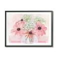 thumbnail image 2 of Stupell Industries Delicate Pink Flower Blossoms Bouquet Doily Vase Graphic Art Gray Framed Art Print Wall Art, Design by unknown, 2 of 5