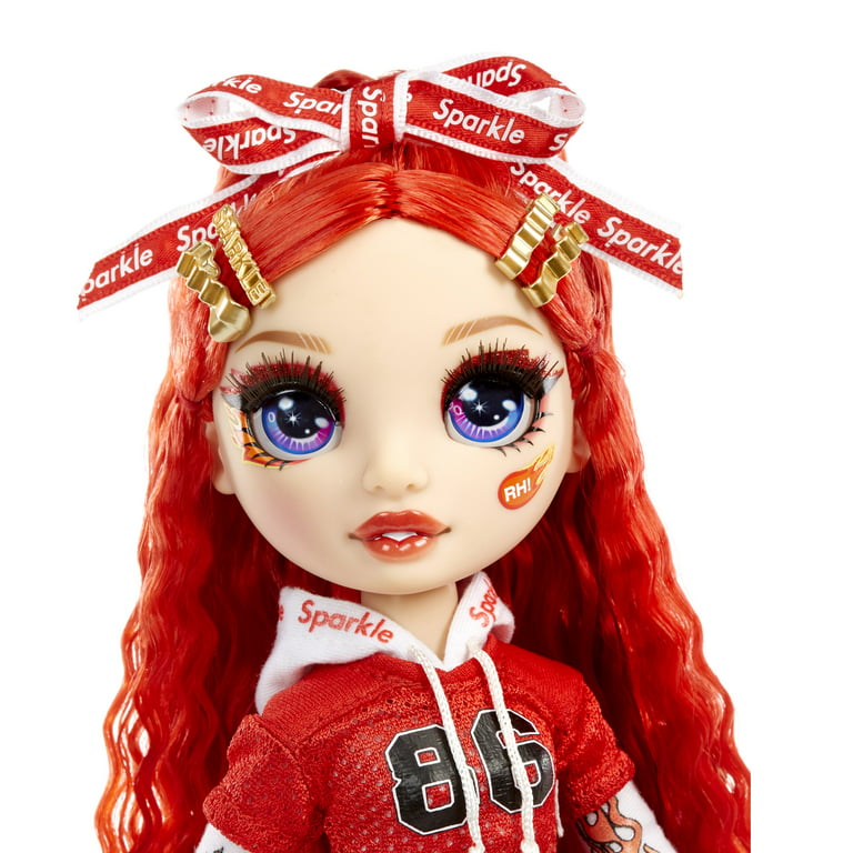 Rainbow High Cheer Ruby Anderson – Red Fashion Doll with Pom Poms