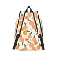 thumbnail image 3 of Daiia Peaches Vintage Canvas Backpack for Men and Women ,Hiking Backpack,Travel Laptop Bag for School,Large Capacity Backpack-Small, 3 of 8
