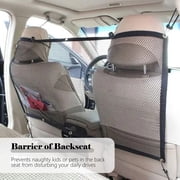 Dog Car Barrier SUV Pet Barrier See Through Net Pet Barrier Safety Vehicle Barrier Pet Separation Net Fence for Car Trucks Car Divider for Driving Safely with Children & Pets