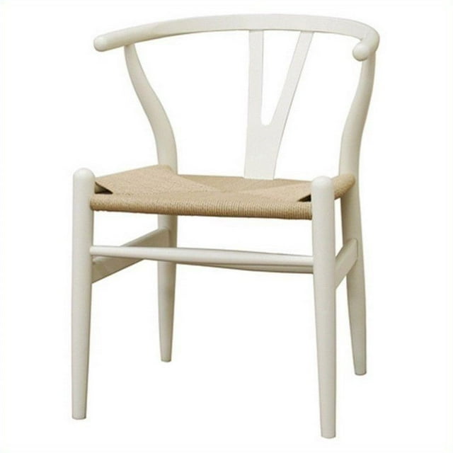 Wishbone Y Dining Chair in White (Set of 2)