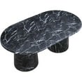thumbnail image 4 of Meridian Furniture Cosenza Black 78" Indoor/Outdoor Concrete Dining Table, 4 of 7