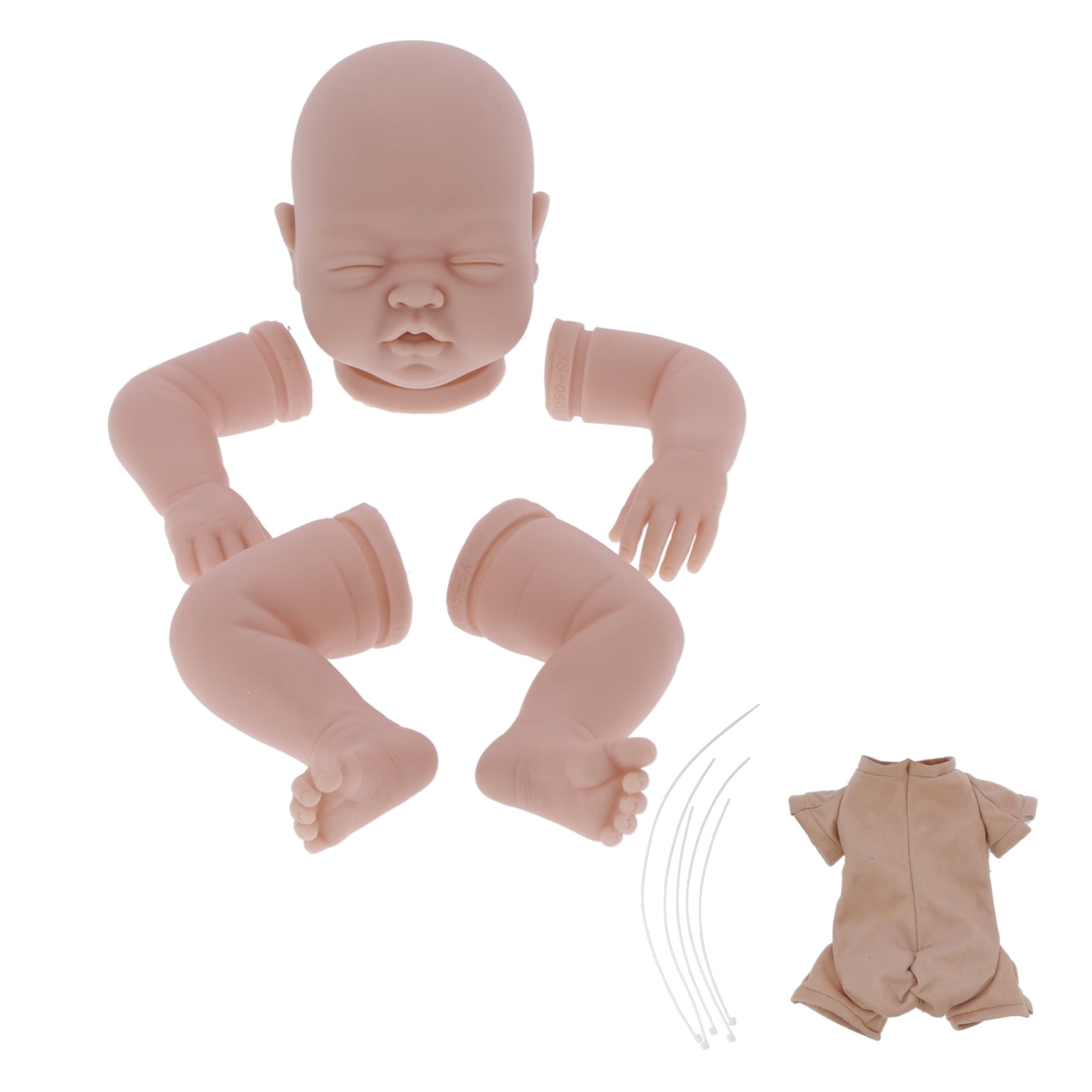 Ymiko DIY Doll Parts,22Inches DIY Doll Kit Unpainted Blank Doll Infant