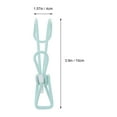 thumbnail image 2 of OULII 10Pcs Multi Purpose Clips With Hook For Photos Towels Hanging And Space Saving Rectangular Shape, 2 of 8