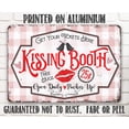 thumbnail image 5 of Metal Sign - Kissing Booth - Durable Metal Sign - Use Indoor/Outdoor - Great for Fairs and Carnivals Under $20 (8" x 12"), 5 of 5