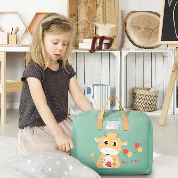 Xihbxyly Bolsa de Almacenamiento de Gran Capacidad, Tela Transpirable y Duradera, Cierre Fácil de Cremallera, Organizador de Sábanas y Mantas, Diseño Apilable, Almacenamiento Doméstico, 52 X 24 X 41