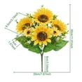 thumbnail image 3 of Artificial Sunflowers Bunches with Stems for Faux Floral Arrangements, Fake Sunflowers for Home Decor, Kitchen, Table Centerpieces, and Wedding Decor (11.8x7.87 in), 3 of 5