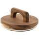 thumbnail image 1 of FELTECHELECTR Tapa de madera reutilizable con anillo de sellado para frascos herméticos. Tapas de madera para latas selladas de vidrio., 1 of 6
