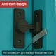 thumbnail image 4 of Tomshoo Puerta, sin metal 90° Bola metálica de madera Aleación de zinc - Aleación de zinc pesado Robo con cerradura de seguridad con cerradura de puerta sin madera, 4 of 8