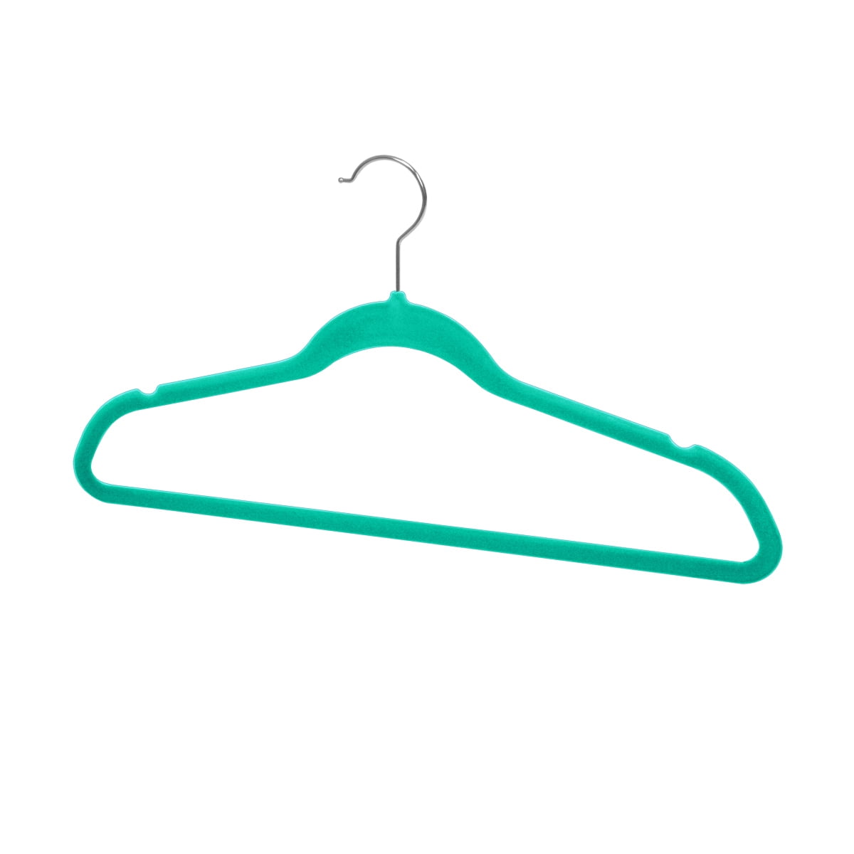 Home Basics 10-Piece Velvet Hangers, Grey, 1 Unit - Pay Less Super