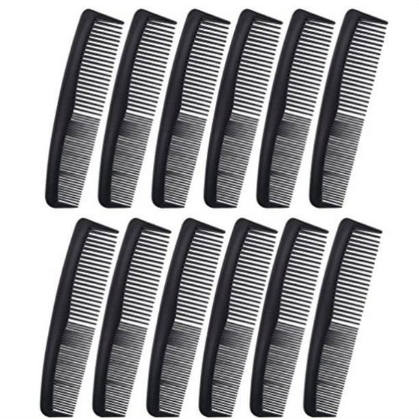 favorict (12 pack) flexible thin 5" pocket hair comb beard & mustache