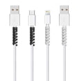 thumbnail image 2 of 12 Piezas Cargador de Cable Tipo C, (12 Piezas, Negro, Gris) Protector Micro USB de Silicona Suave, Protector de Cable de Ratón, Apto para Todos los Teléfonos Móviles, 2 of 5