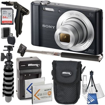 Sony Cyber-shot DSC-W810 Digital Camera (Black) - 10PC Accessory Bundle