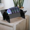 thumbnail image 4 of FESTFENDS Black Record Storage Rack for Vinyl Albums and Cd Display Organizer Desktop, 4 of 8